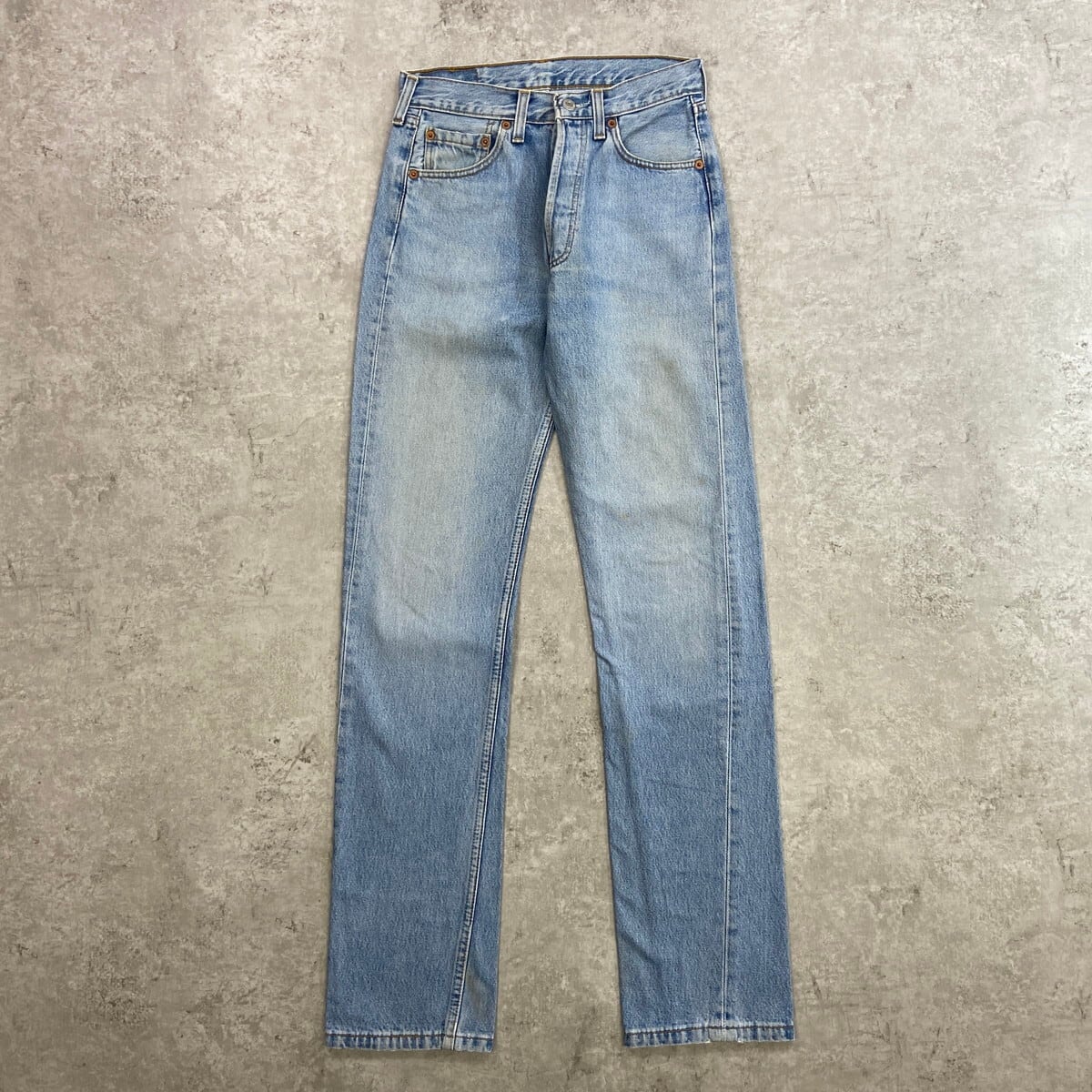 古着屋ジーンズパンツ 古着 80s USA製 Lee 204-0246 濃紺 ブルー ストレッチ デニム パンツ