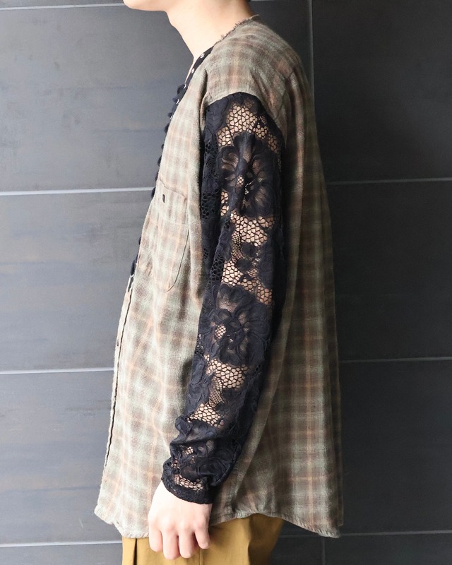 lace detail relax fit shirt