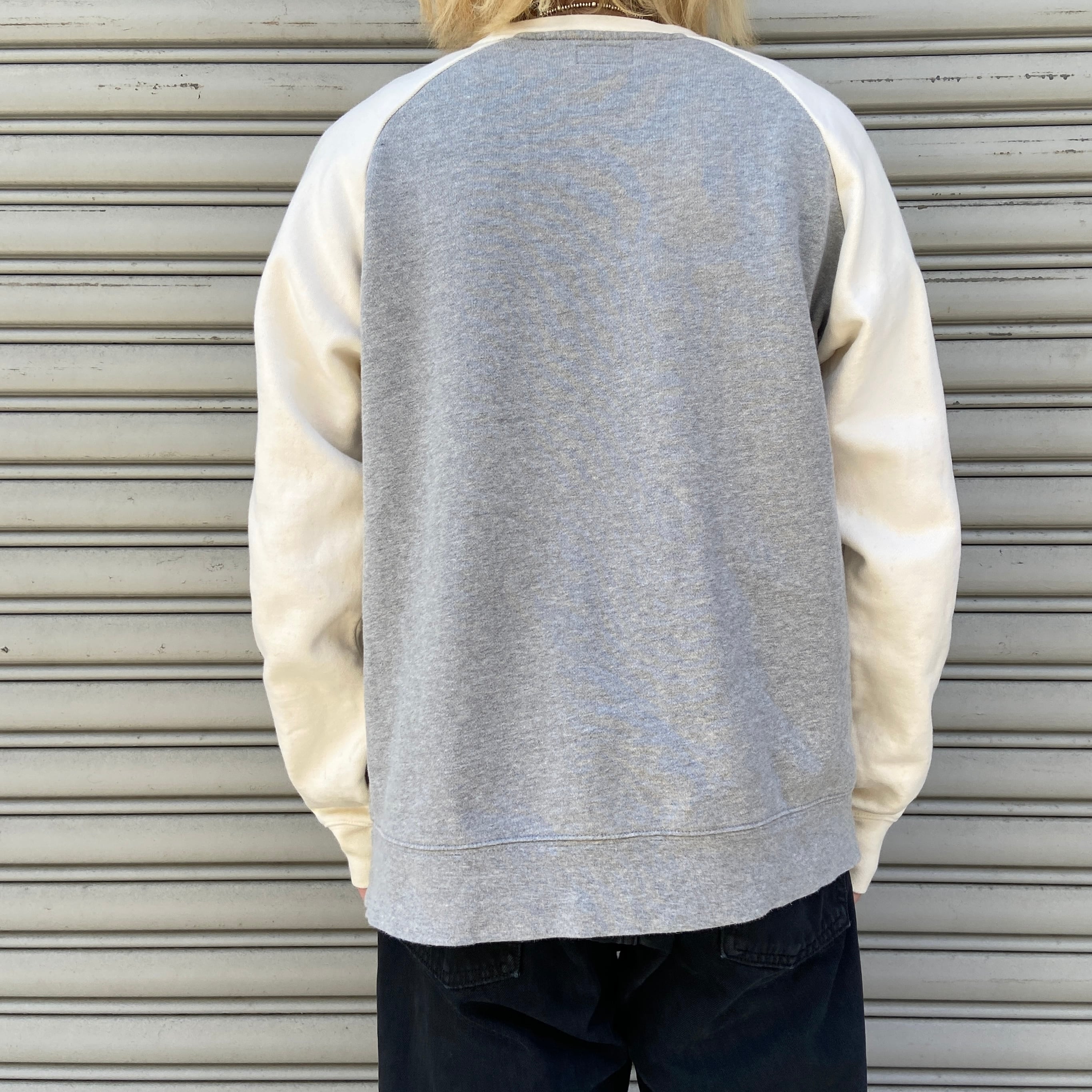 90 Stussy 紺タグ ステューシー ラグランロゴスウェット SSSロゴ 90 Stussy 紺タグ ステューシー ラグランロゴスウェット SSSロゴ