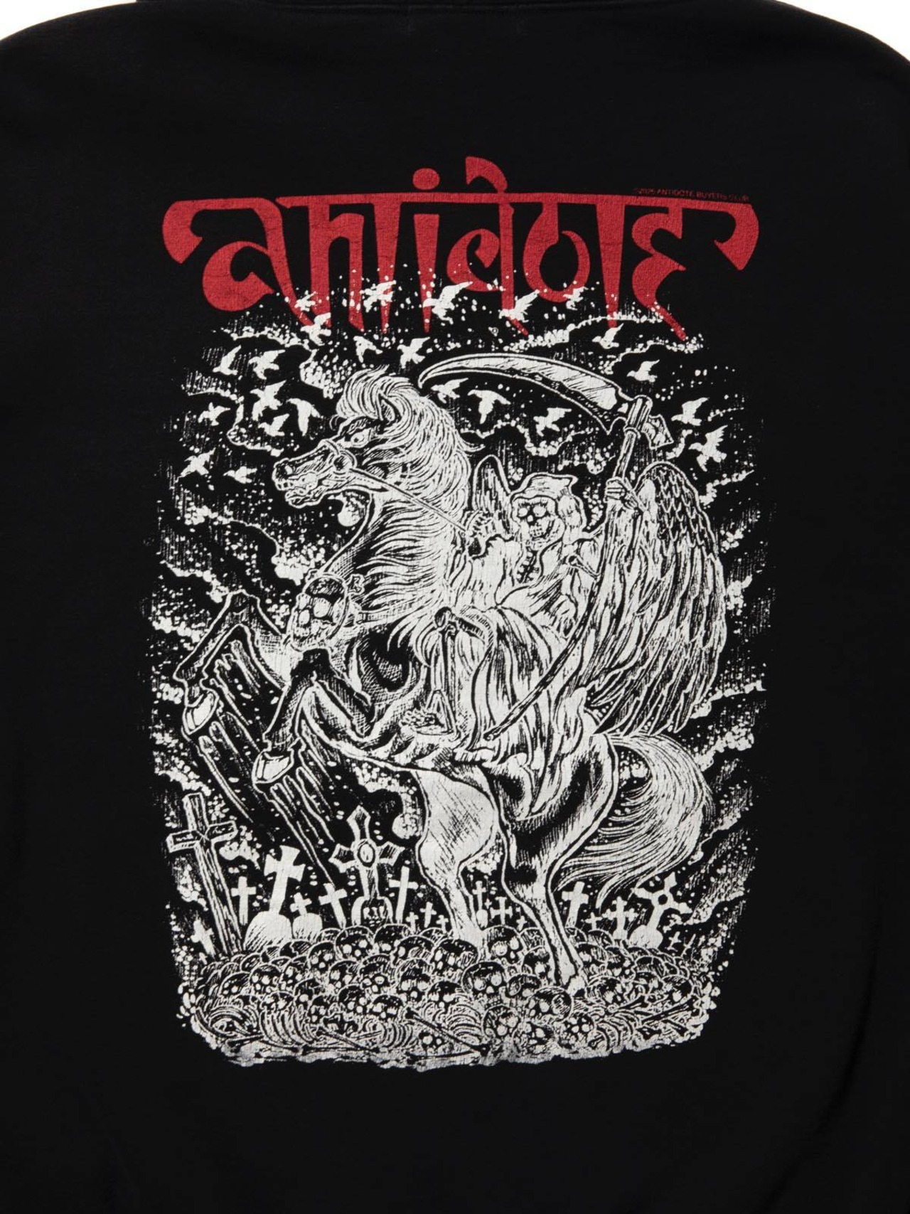 Fade Wash Sweat Parka (Grim Reaper)