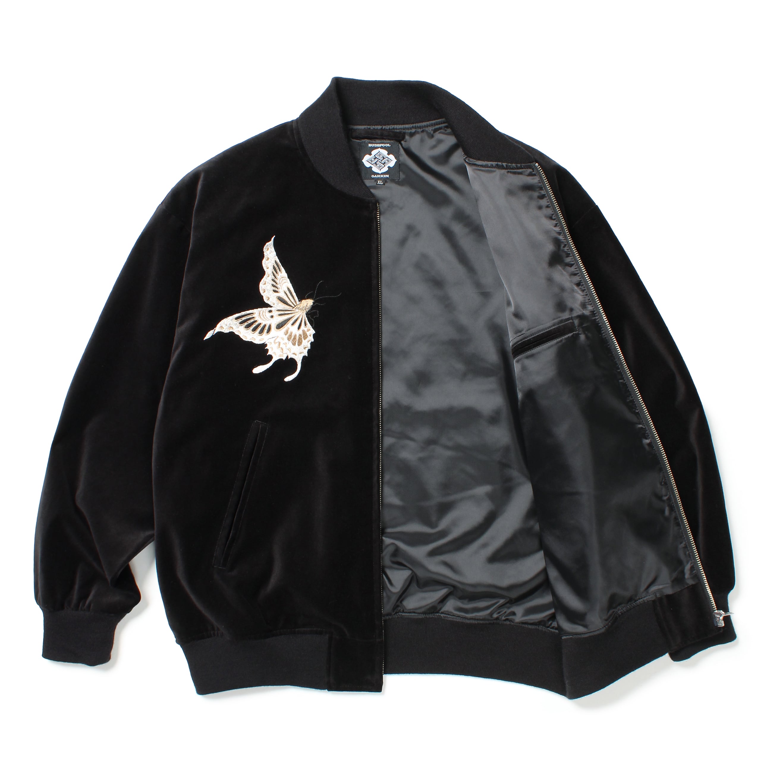 GAKKIN × BUDSPOOL 白二蝶 VELVETEEN SOUVENIR JACKET | APHRODITEGANG