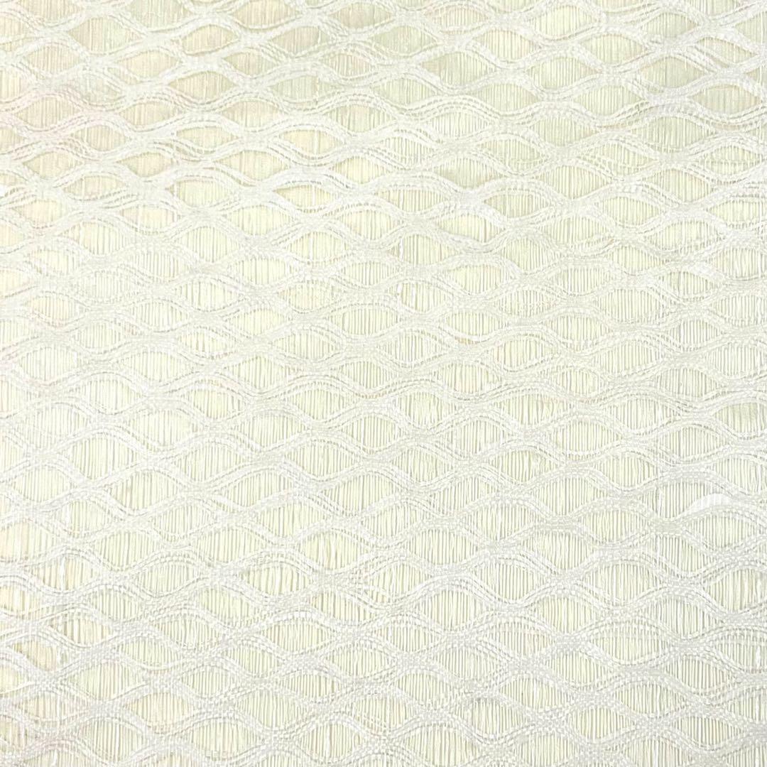 夏帯 名古屋帯 すくい織 美しい乳白色 O-3975 