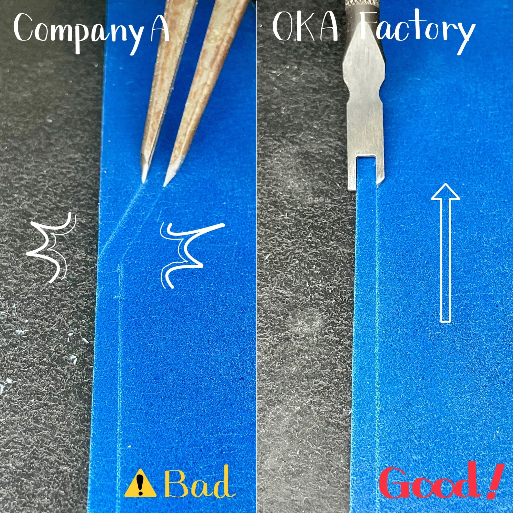 手縫い用ディバイダー(2.0mm)【特注工具販売】 | okafactory 岡製作所