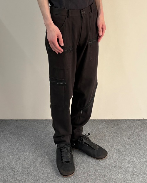 【2005/AW number (n)ine】zip detail flight cargo pants