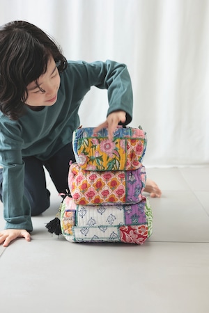 ＜PHET  AND  PLOY＞Qulted Pouch キルト パッチワーク ポーチ