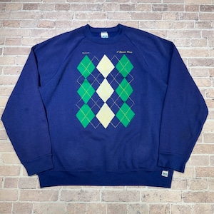 DISCUS ARGYLE SWEAT SHIRT