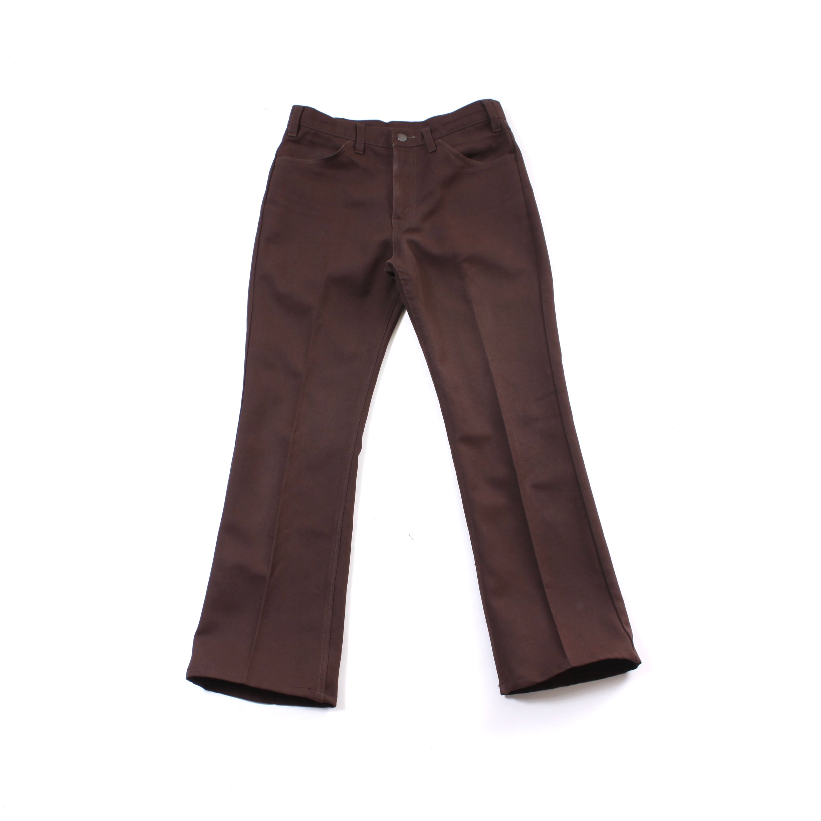 0724. 1980's Levi's STA-PREST 517 Polyester slacks brown 80s 80