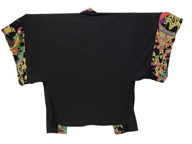 和柄着物カーデ/パープル　SA25-14