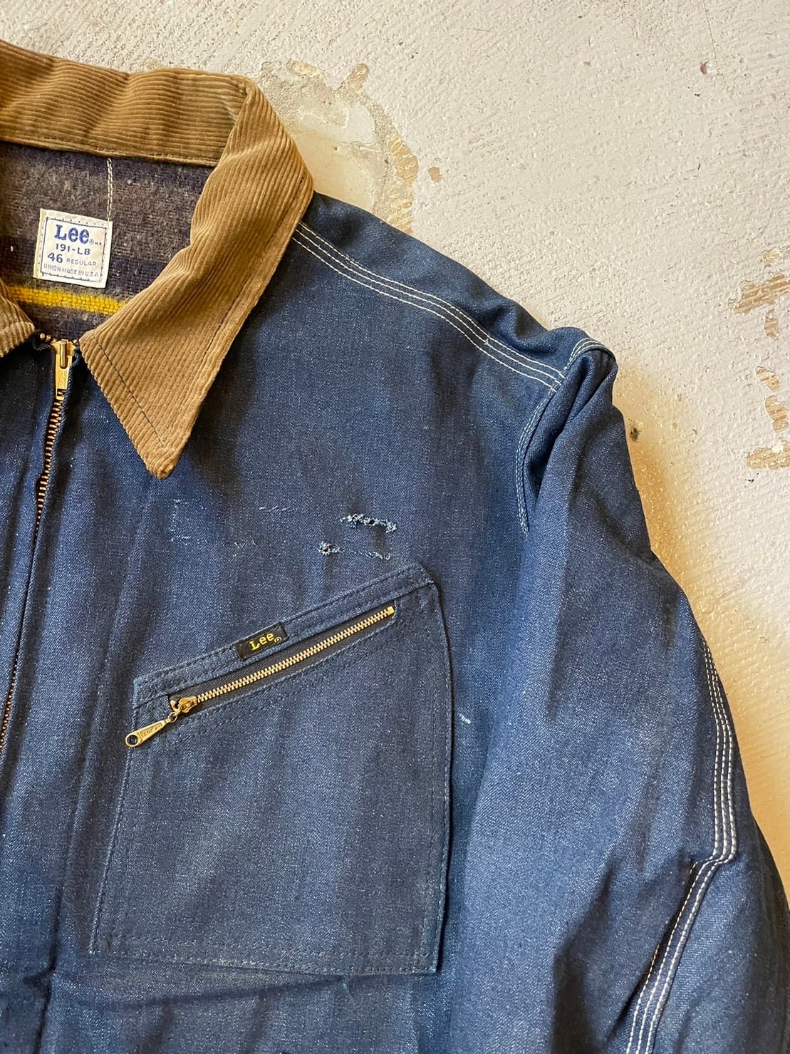 vintage 60's Lee 191-LB DENIM JACKET DEAD STOCK size 46 vintage 60's Lee 191-LB DENIM JACKET DEAD STOCK size 46