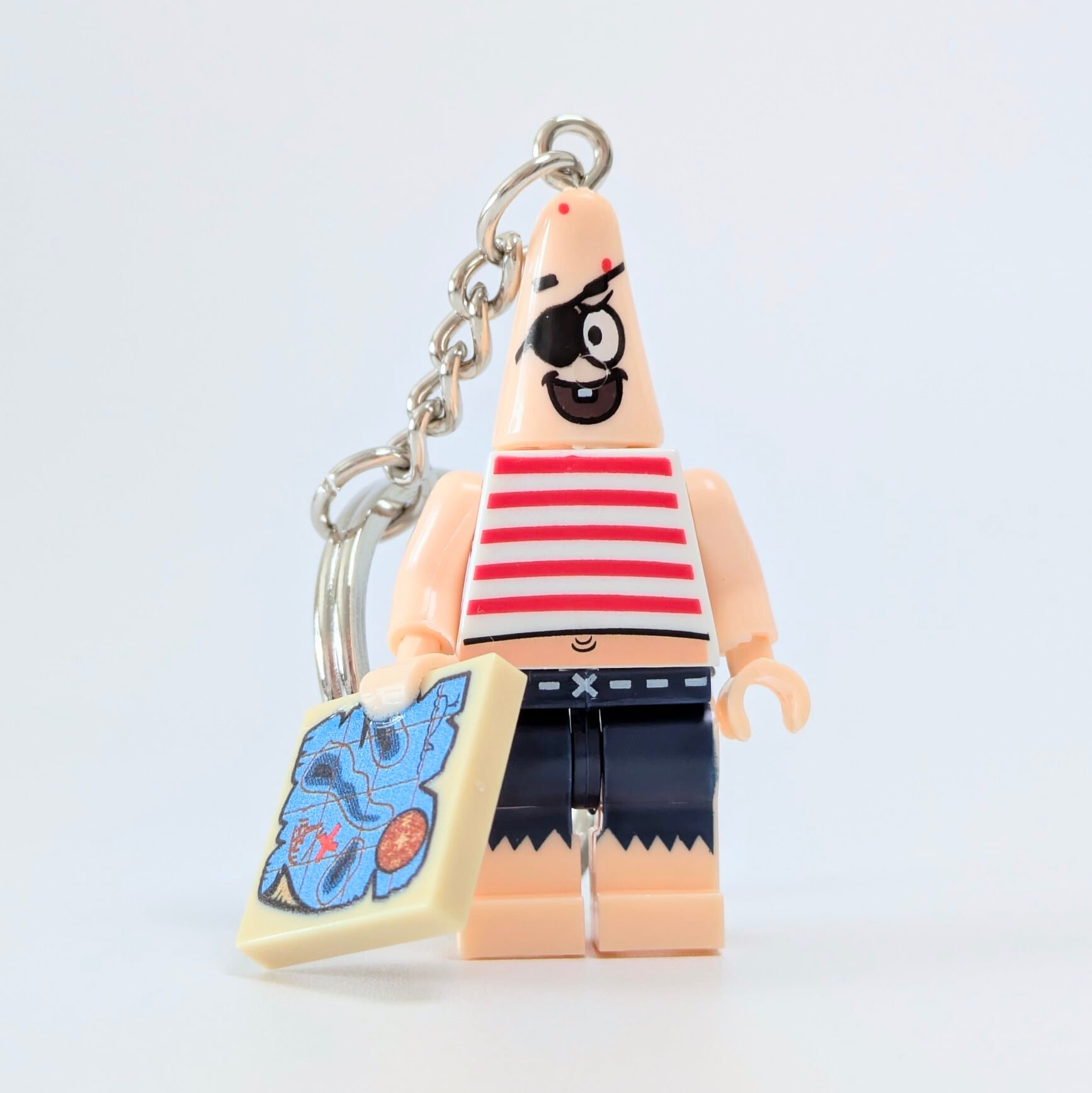 ★ブロックフィギュアキーホルダー★【 SpongeBob SquarePants / スポンジボブ 】『 スポンジボブ / パトリック 』海賊ver. / パイレーツボブ 〚アメリカン雑貨 アメトイ〛