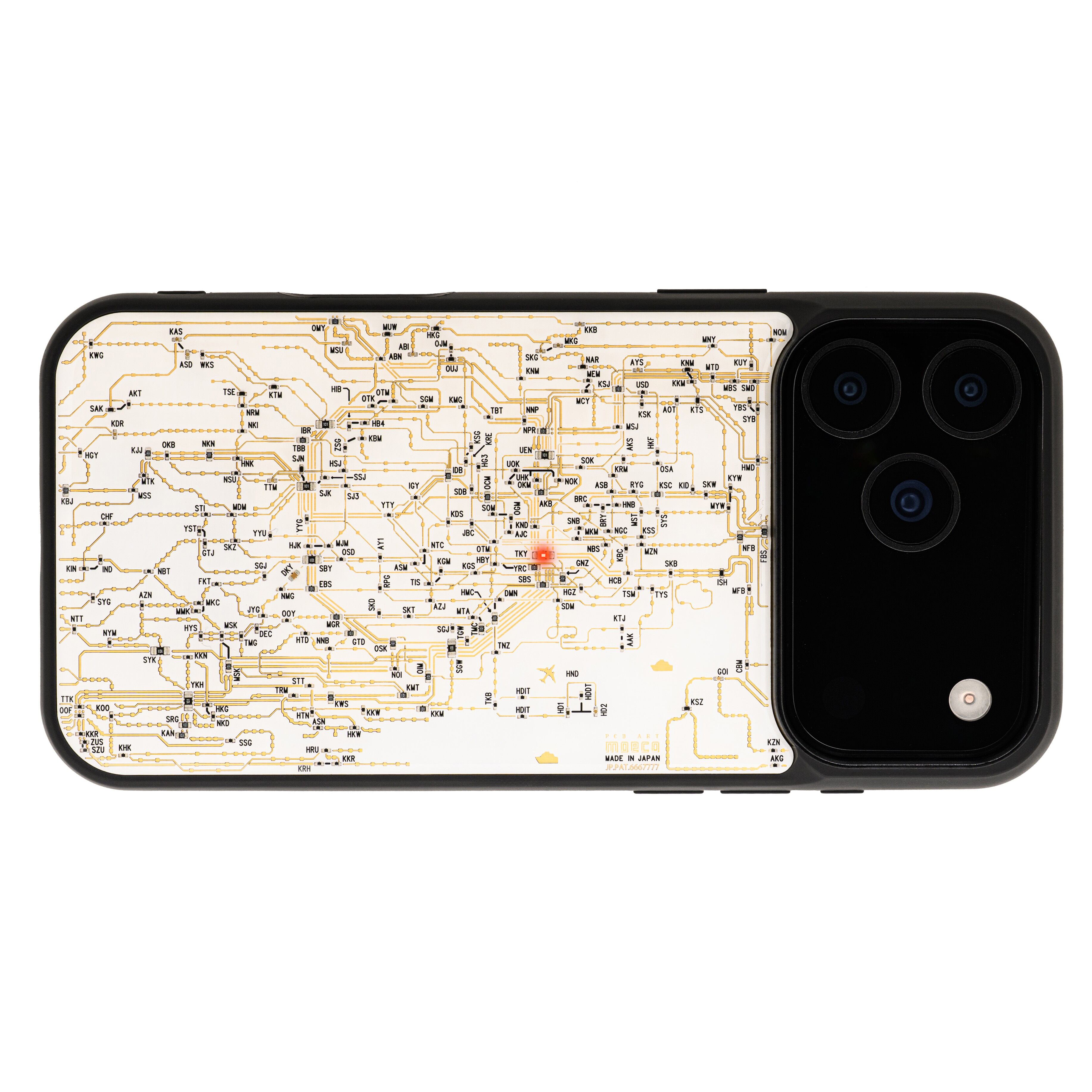 FLASH 東京回路線図 iPhone 17 Pro Max ケース | PCB ART moeco