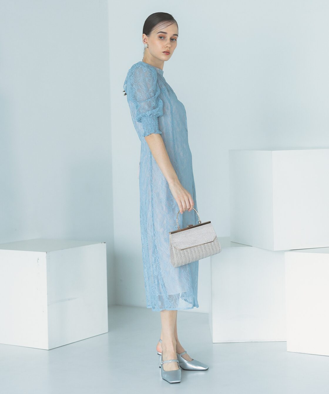 aimer(エメ) ドレス サイズ9 M レディース美品 - ライトグリーン  