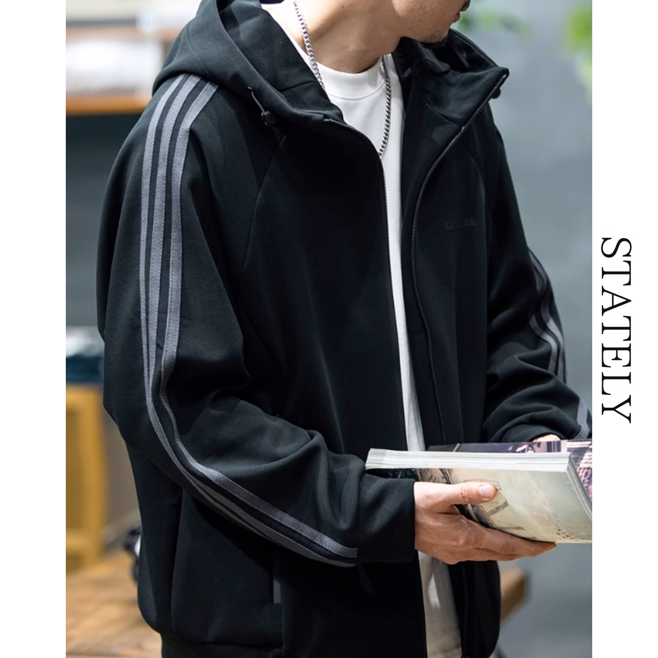 ラインラグランスリーブ パーカー/2color_T114・画像9