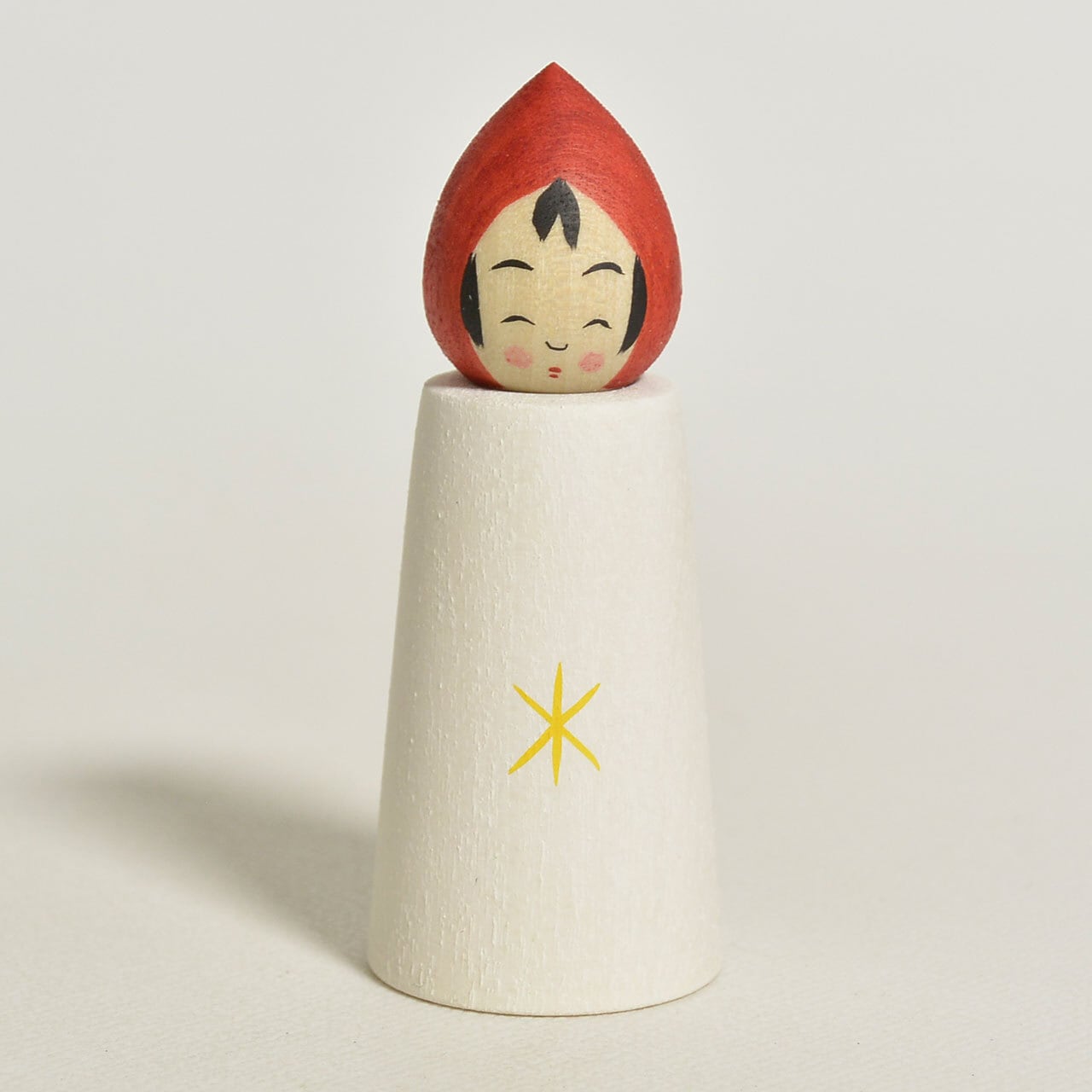 キャンドルちゃんこけし 約2寸 約6cm 鈴木明 工人（作並系）#2475