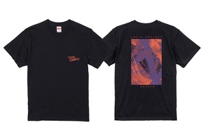 DETOURツアー プリントTシャツ BLACK