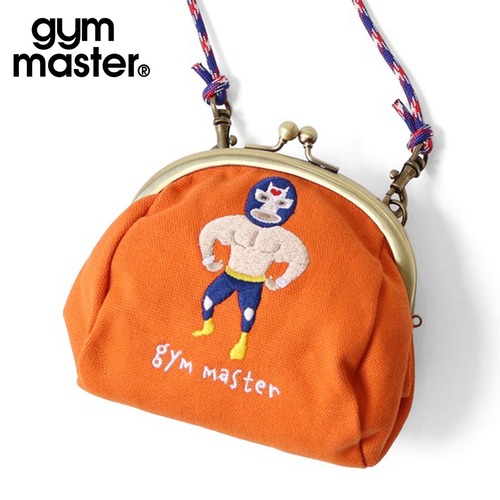 gym master ジムマスター 覆面レスラー がま口財布 小銭入れ ショルダーバッグ G521798 オレンジ
