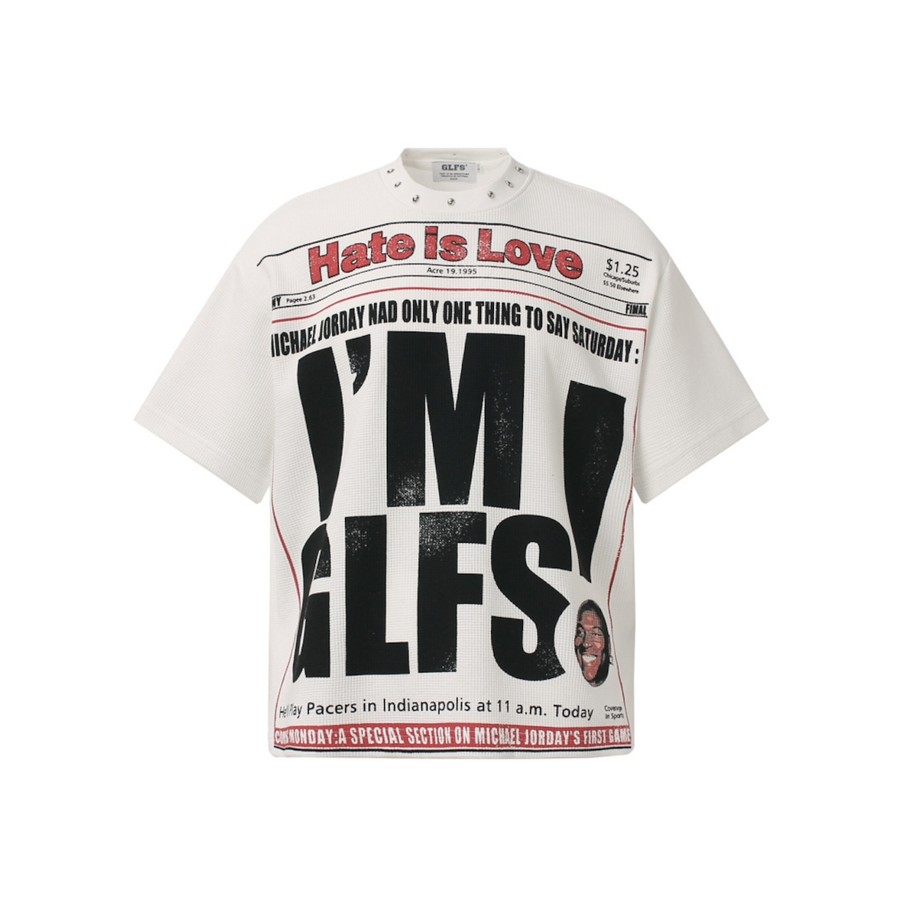 VINTAGE ストリート Hate is loveワッフル Tシャツ T2075