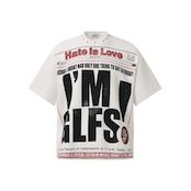 VINTAGE ストリート Hate is loveワッフル Tシャツ T2075