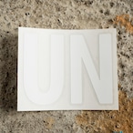 unfudge LOGO STICKER / WHITE