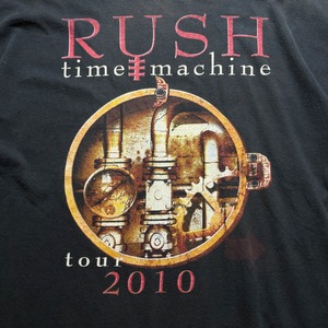 2010’s RUSH music tour tee “time machine”