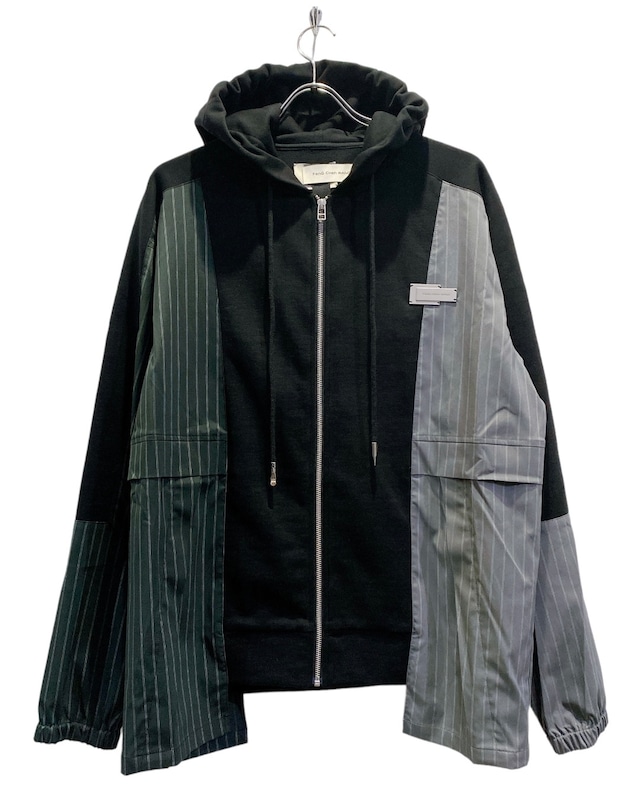 FENG CHEN WANG / PANELLED ZIP-UP HOODIE