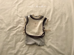 【valu bebe】コットンガーゼナチュラルビブ アイボリー FREE 240534