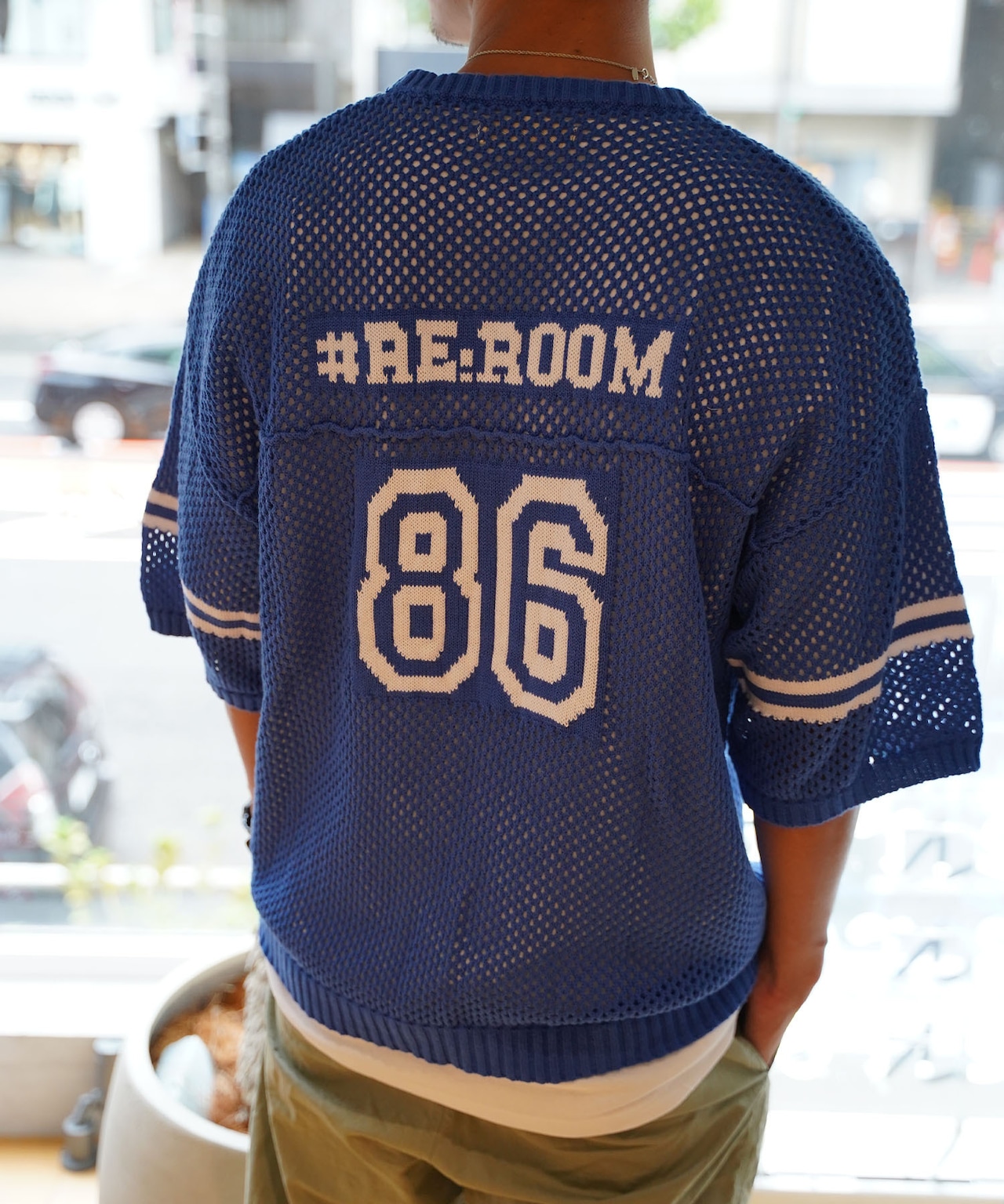 【#Re:room】NUMBERING MESH KNIT［REK124］