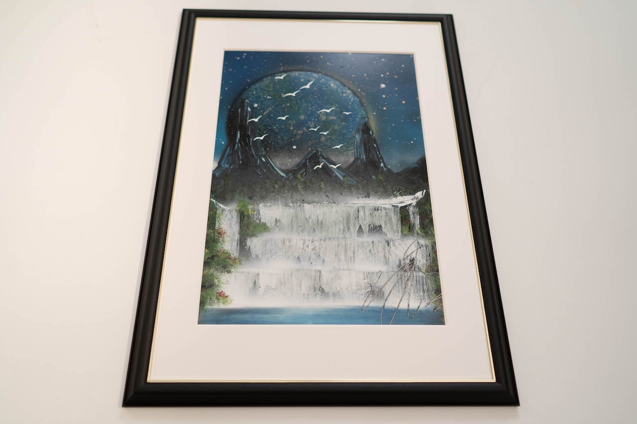 Nature / 宇宙、自然をテーマにしたスプレーアート作品 原画販売アート