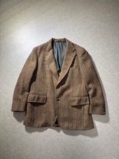 80s~90s Harris Tweed tailored jacket