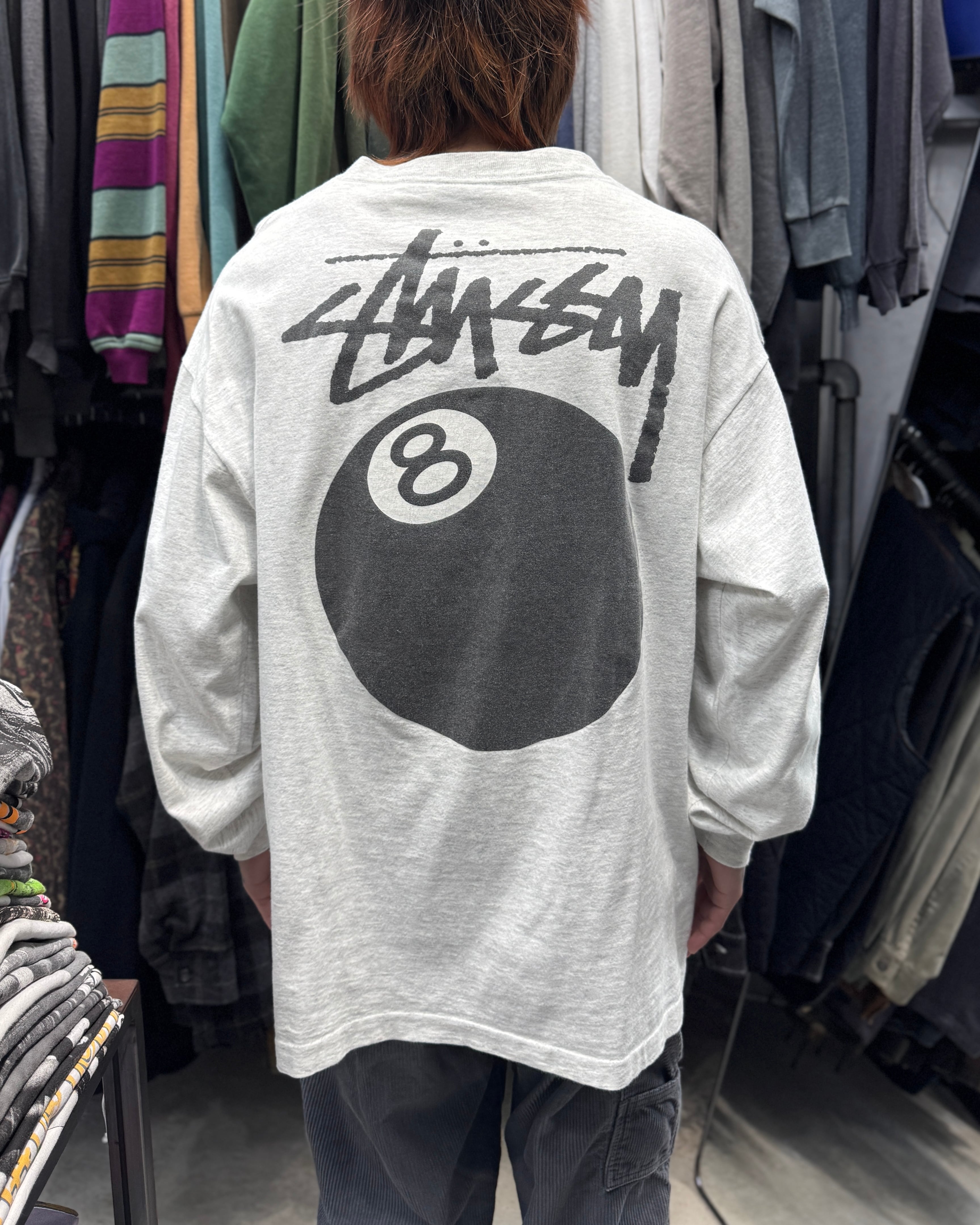 Special!!】80's~90's old stussy “8 ball” Long Sleeve Tee “黒タグ