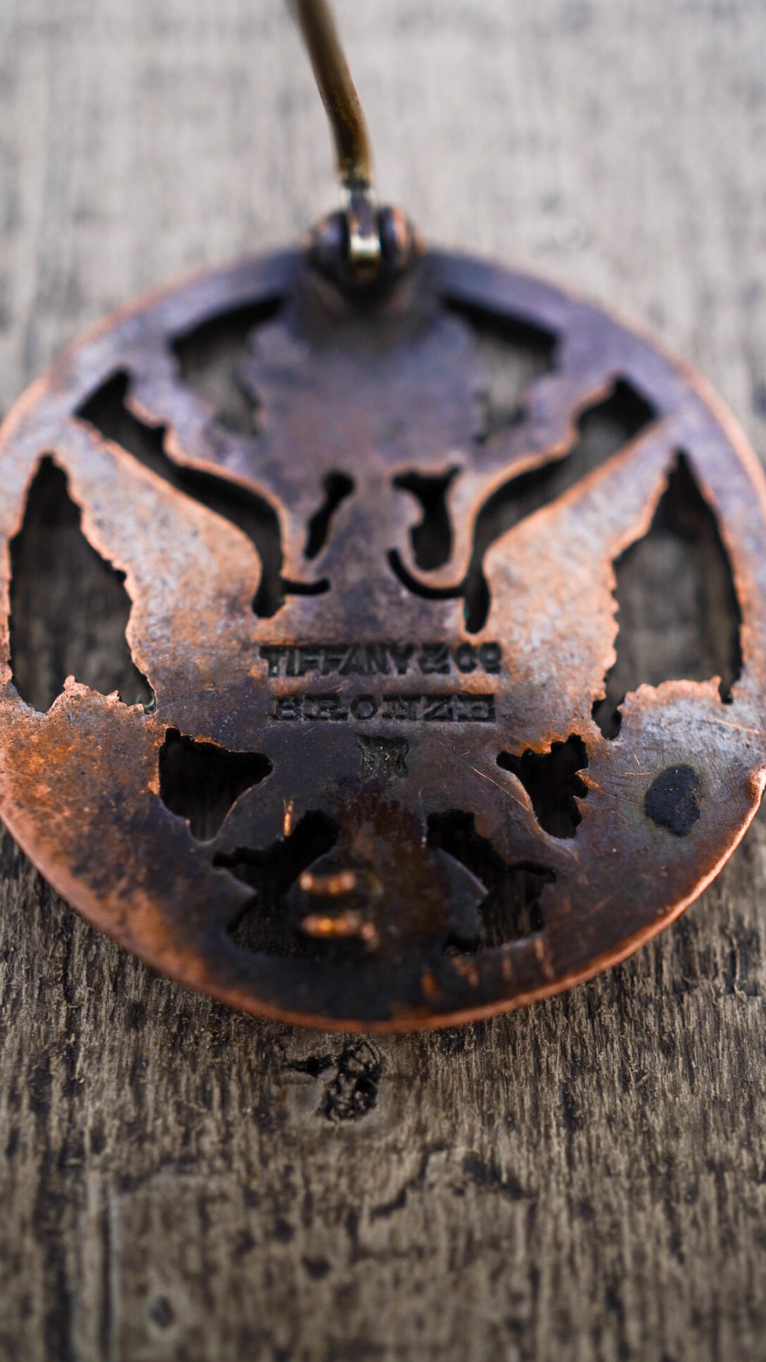 Tiffany&co. ヴィンテージ ブロンズ ミリタリー ボタン & ヘアゴム