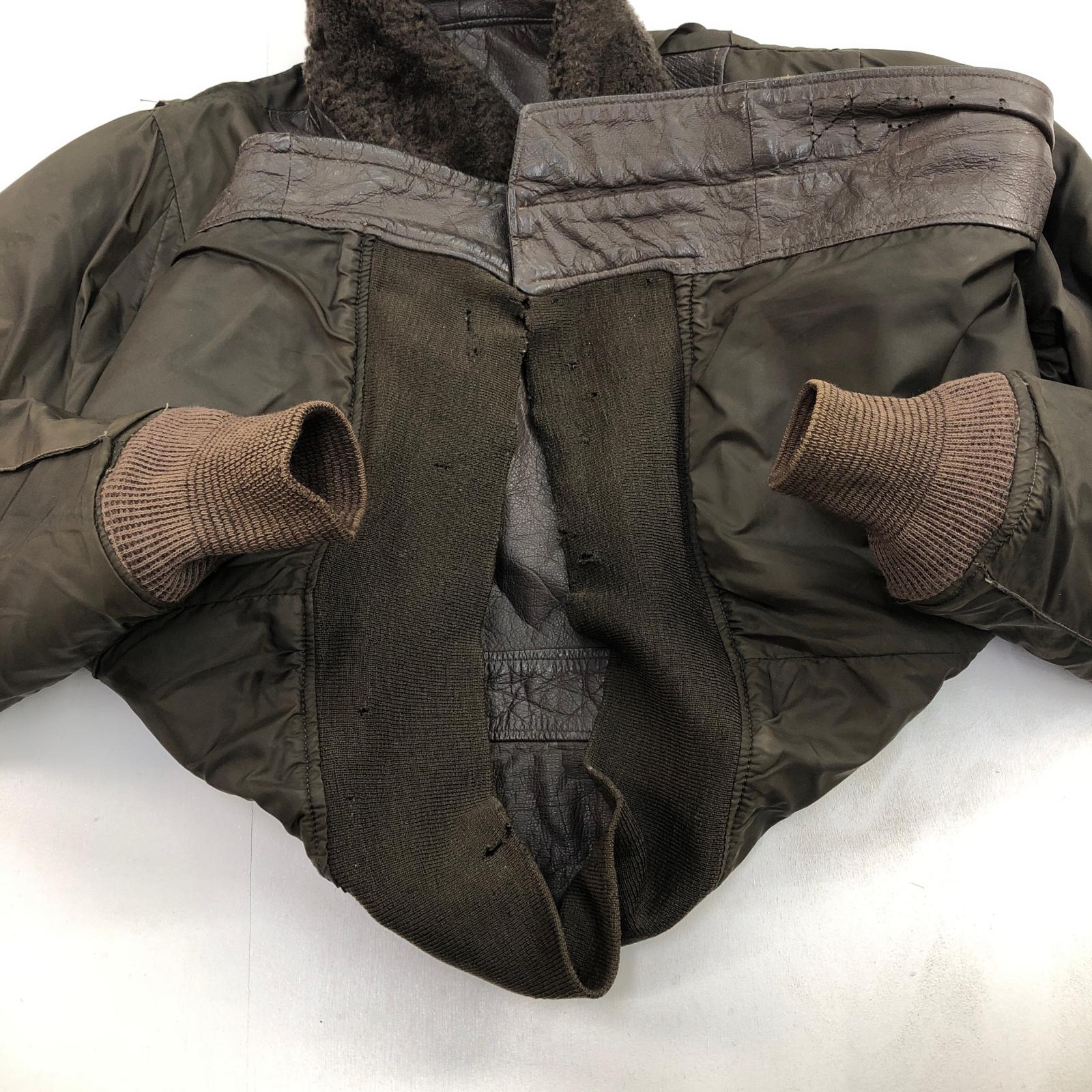 U.S.NAVY 70年代 G-1 レザージャケット フライトジャケット 黒タグ MIL
