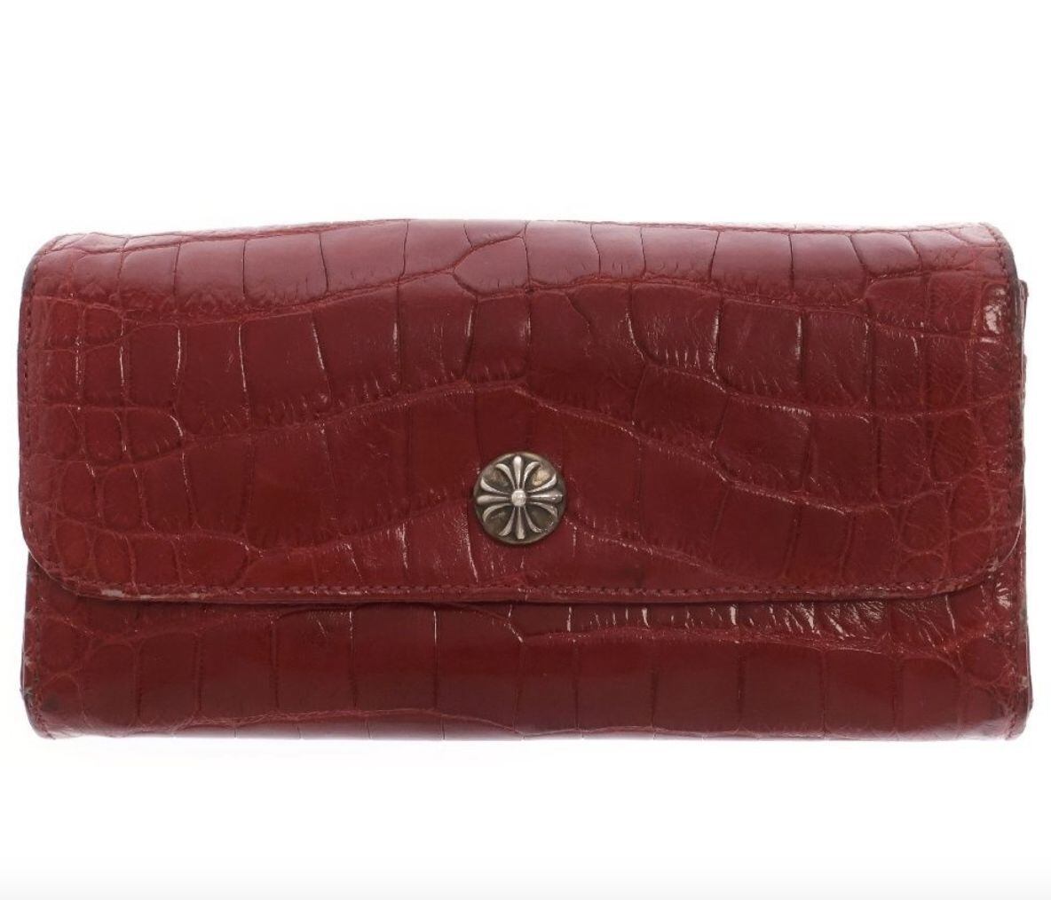 CHROME HEARTS クロムハーツ JUDY ALLIGATOR ジュディ アリゲーター クロスボールボタン レザーロングウォレット 長財布