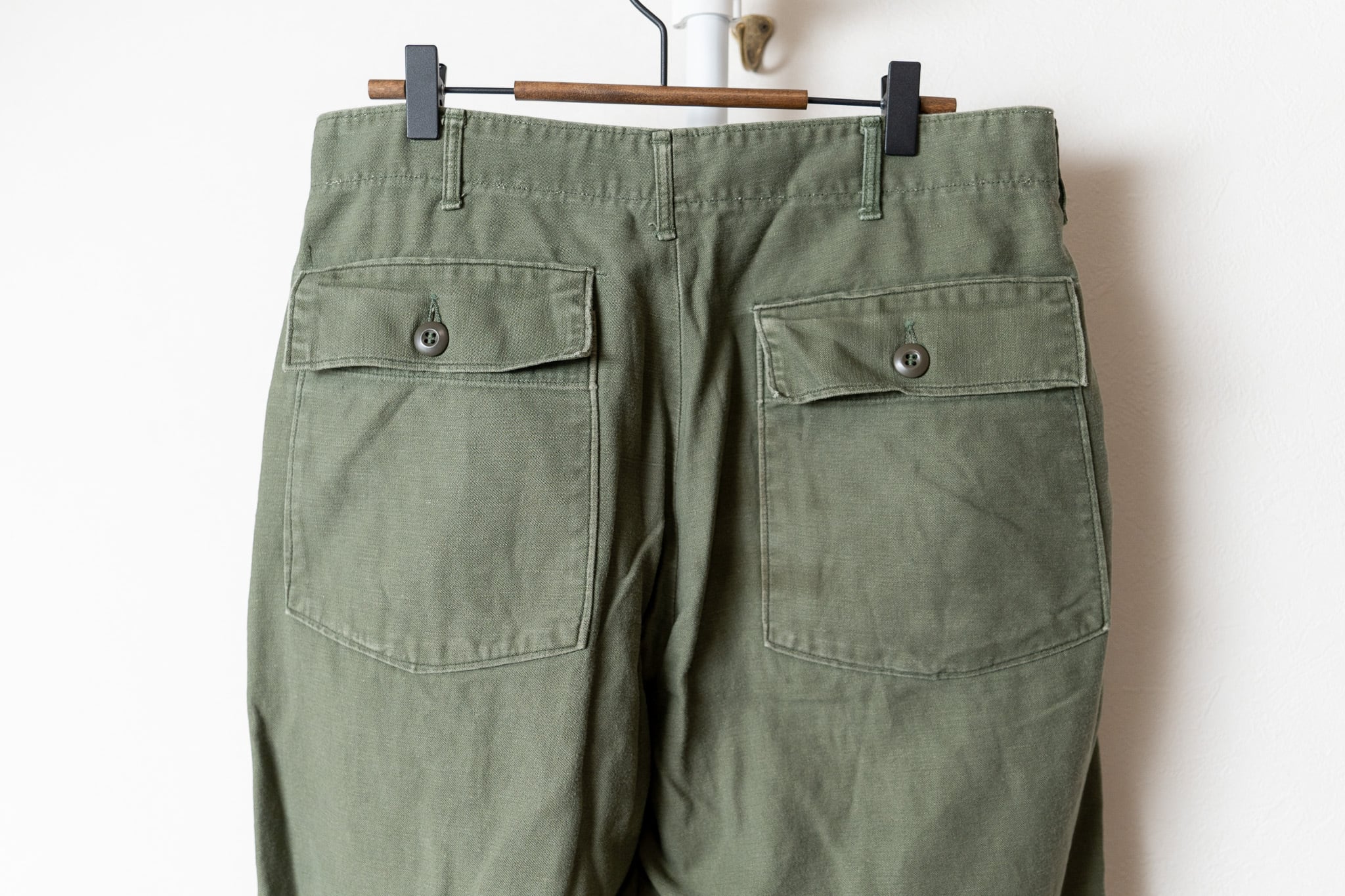 【34×31】U.S.Army Utility Trousers OG-107 実物 米軍 ベイカーパンツ ユーティリティー OG107  コットンバックサテン レア 希少 No.360 | FAR EAST SIGNAL powered by BASE