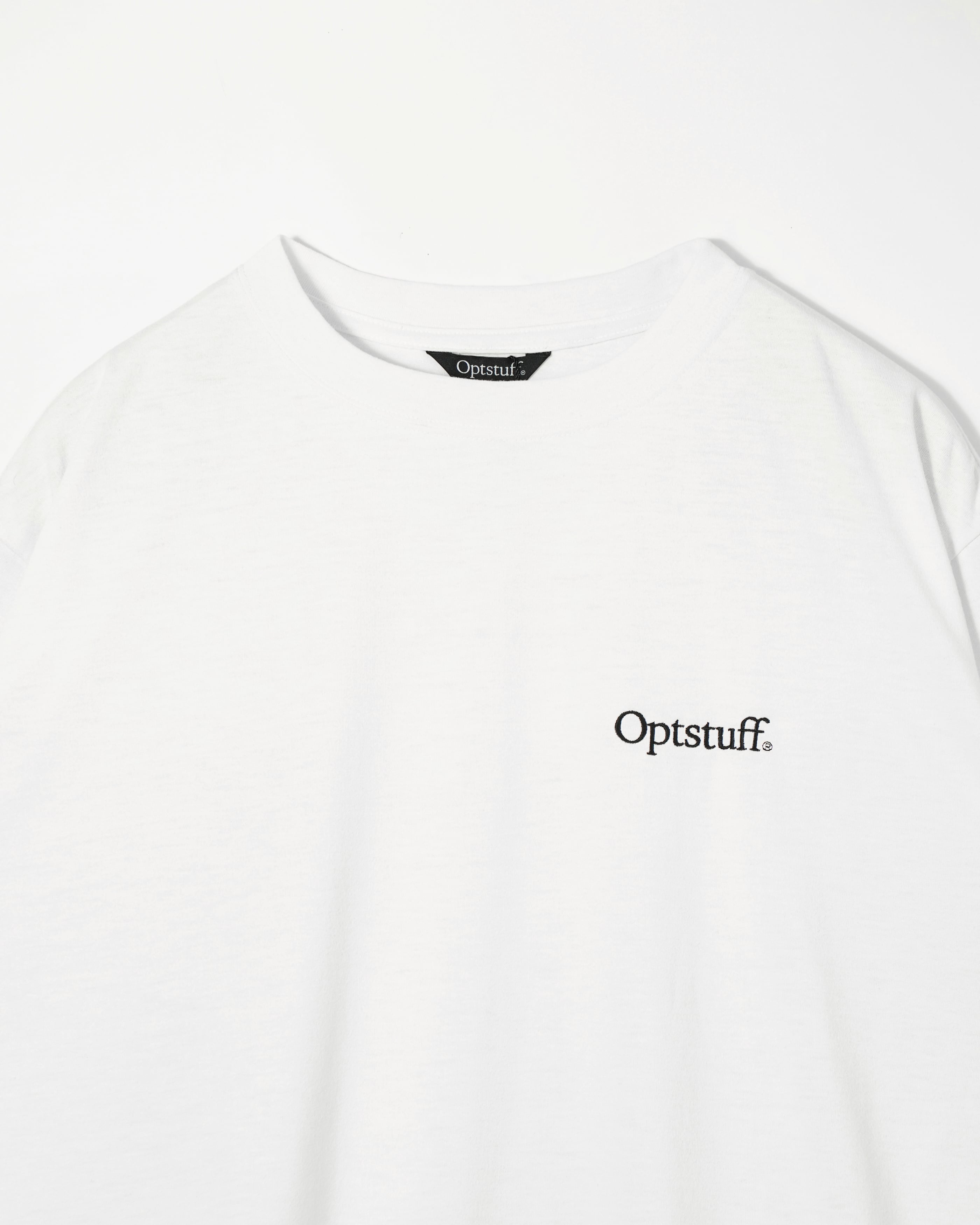 OPTSTUFF] DRAWSTRING TECH T-SHIRT (WHITE) | OPTSTUFF