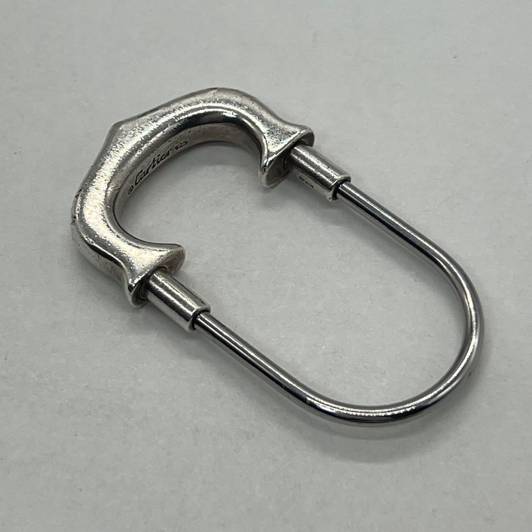 カルティエ CARTIER Cモチーフ キーリング キーホルダー チャーム SV