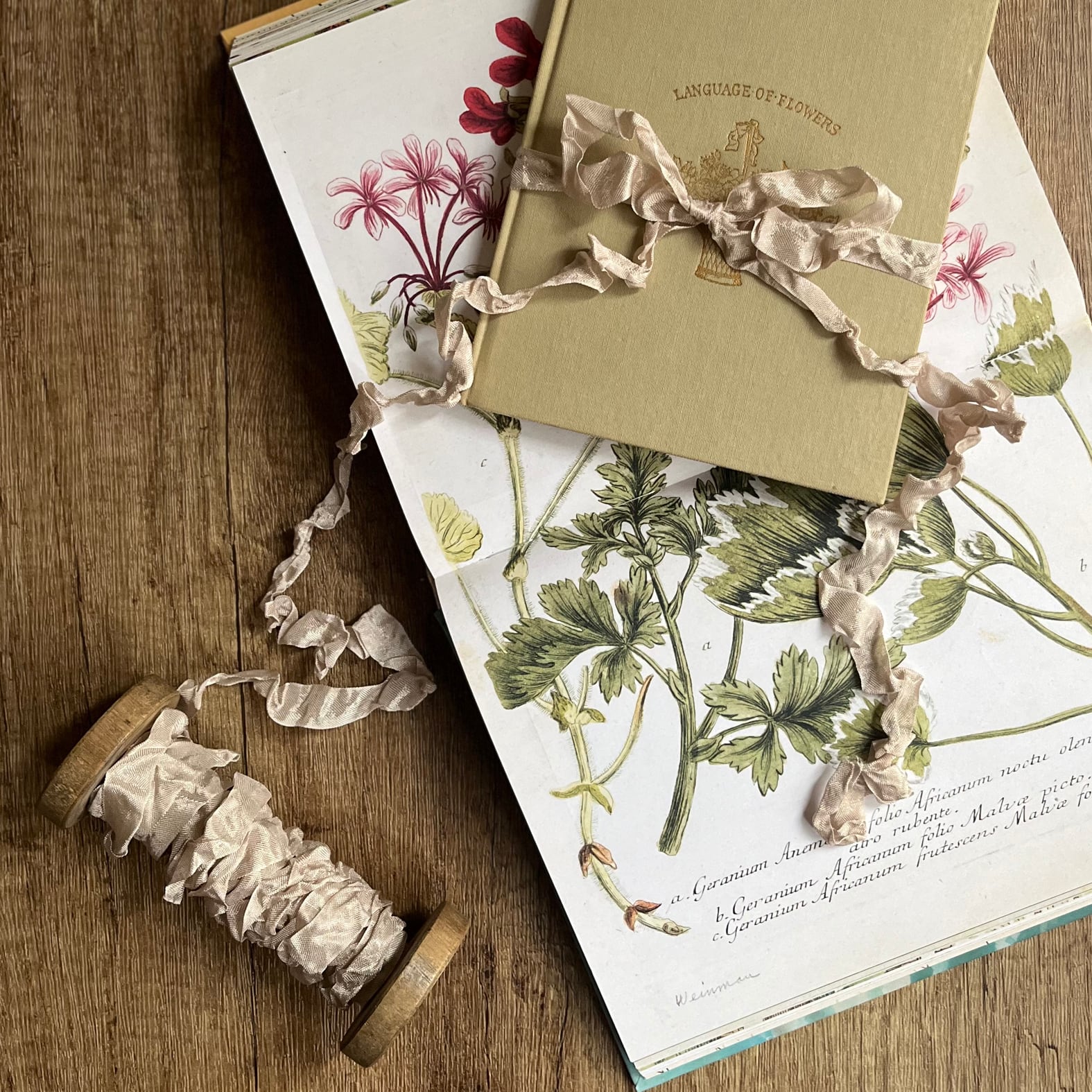 アンティーク風《crinkle 》クリンクル リボン／13.beige（幅/約12mm