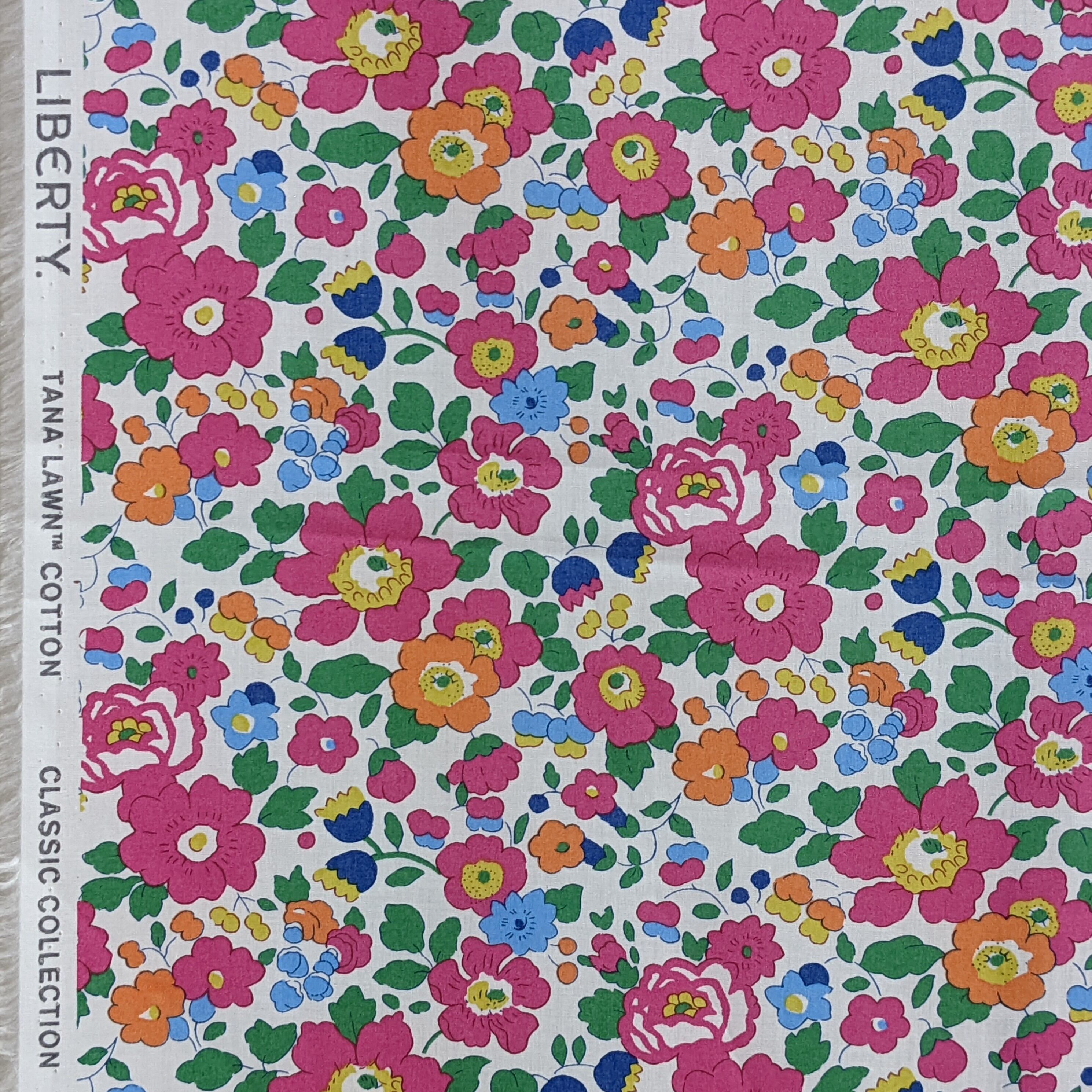 ◆輸入 リバティ LIBERTY タナローン Betsy Pink ベッツィ ピンク 約130×50cm(Classic Collection)