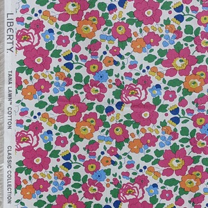 ◆輸入 リバティ LIBERTY タナローン Betsy Pink ベッツィ ピンク 約130×50cm(Classic Collection)