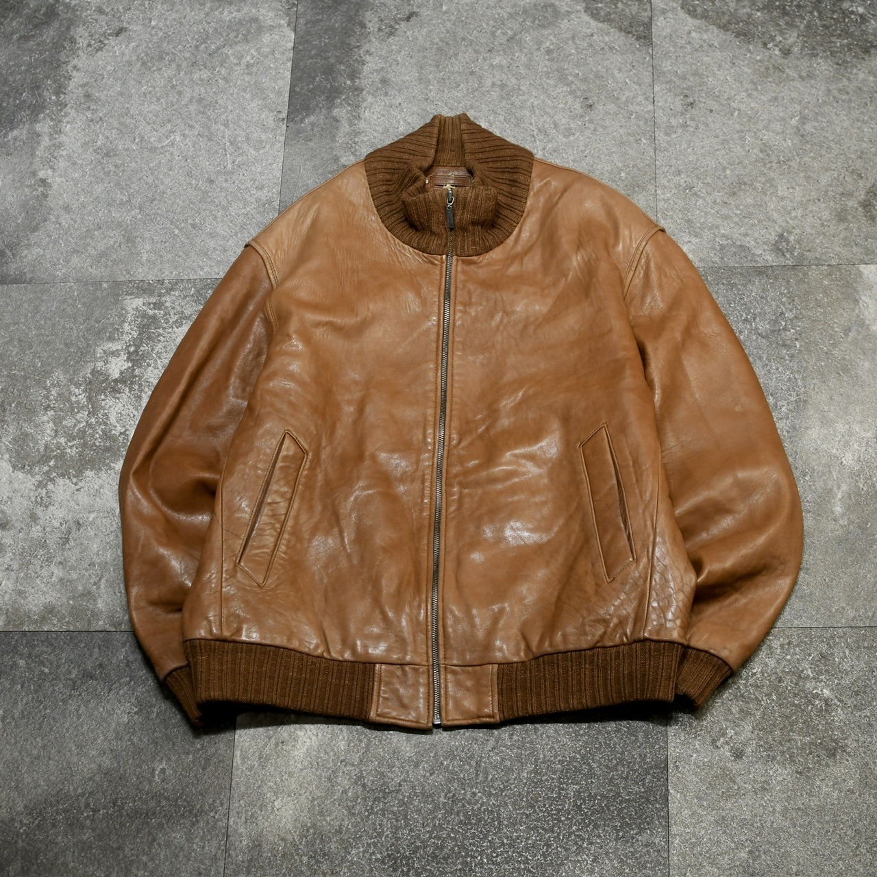 TRAPPER THERMOLITE lining lamb leather blouson