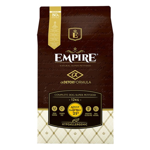 エンパイア アダルトデイリー25+中粒   12kg　EMPIRE ADULT DAILY  Complete Dog Dry Food　