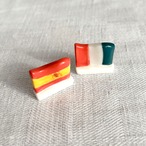 フェーブ　陶器ミニチュア 国旗　2個セット　ガロットデロワ　フランス菓子 19otd89-５