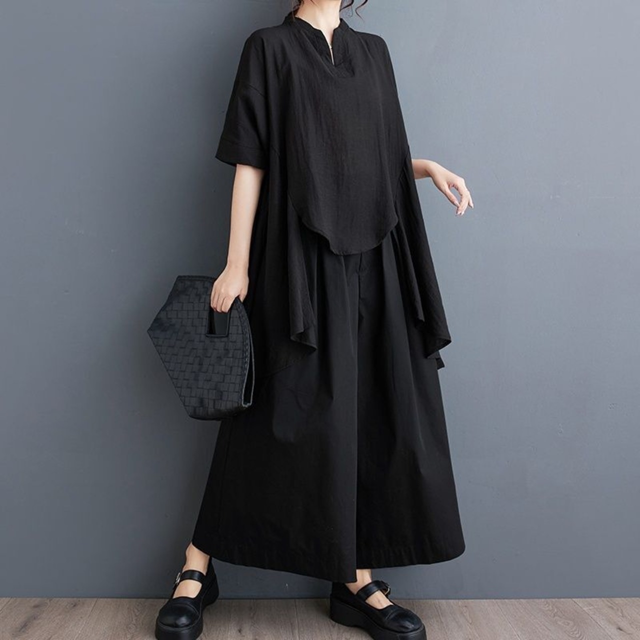 アシンメ チュニック ブラウス  30206