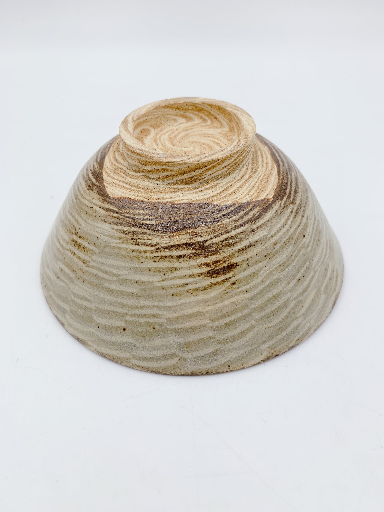 和食器】益子焼 茶碗 陶器 千田義昭 練上手 (共箱) | japan