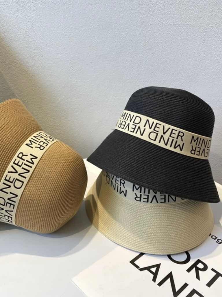 麦わらバケットハット ストローハット 麦わら帽子 日除け カジュアル 大人可愛い 大きいサイズ 韓国 CH4395