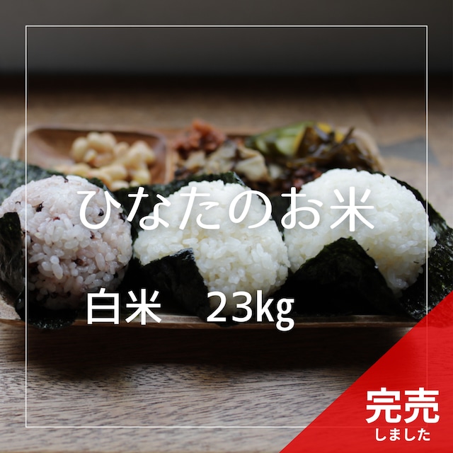 【応援価格】R7年産　ひなたのお米 白米 23kg