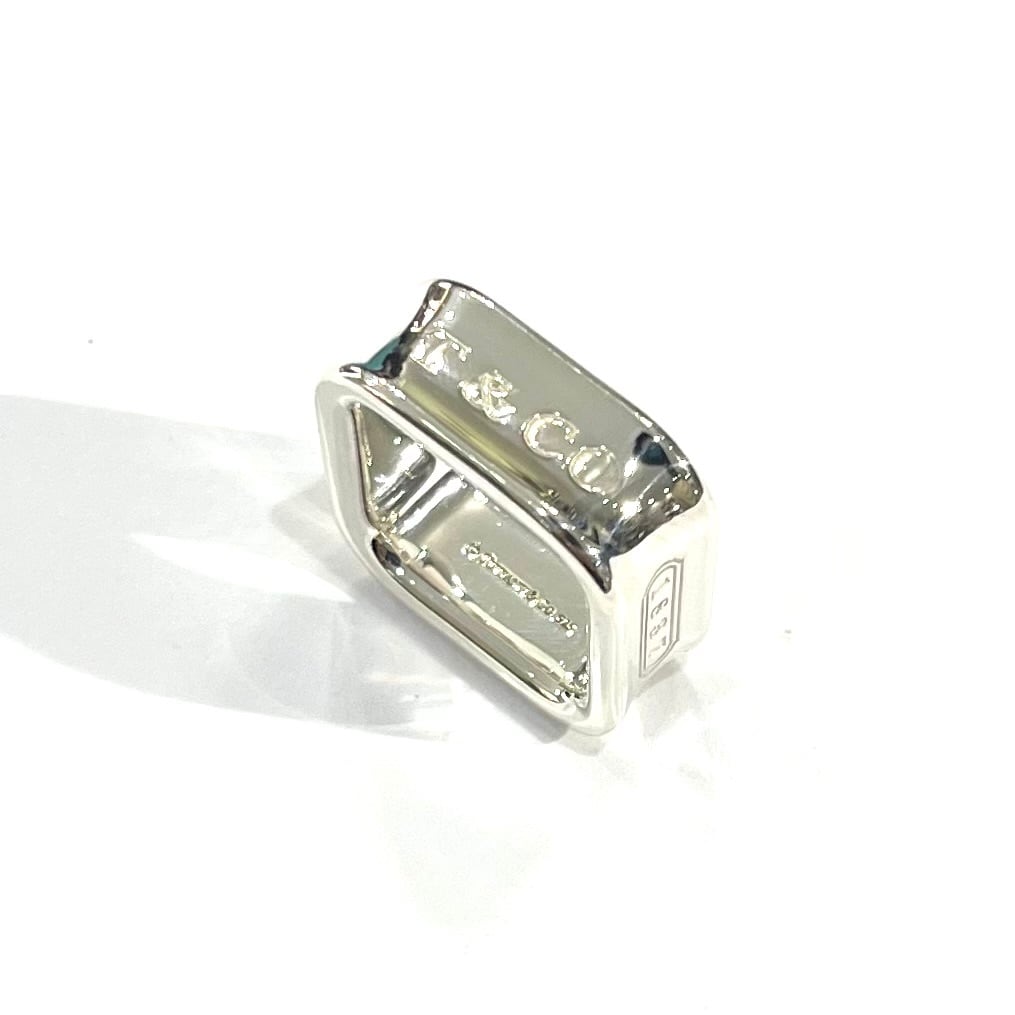 TIFFANY&CO.】【7.5-8.5号】2693 T&CO 1837 スクエアリング／シルバー