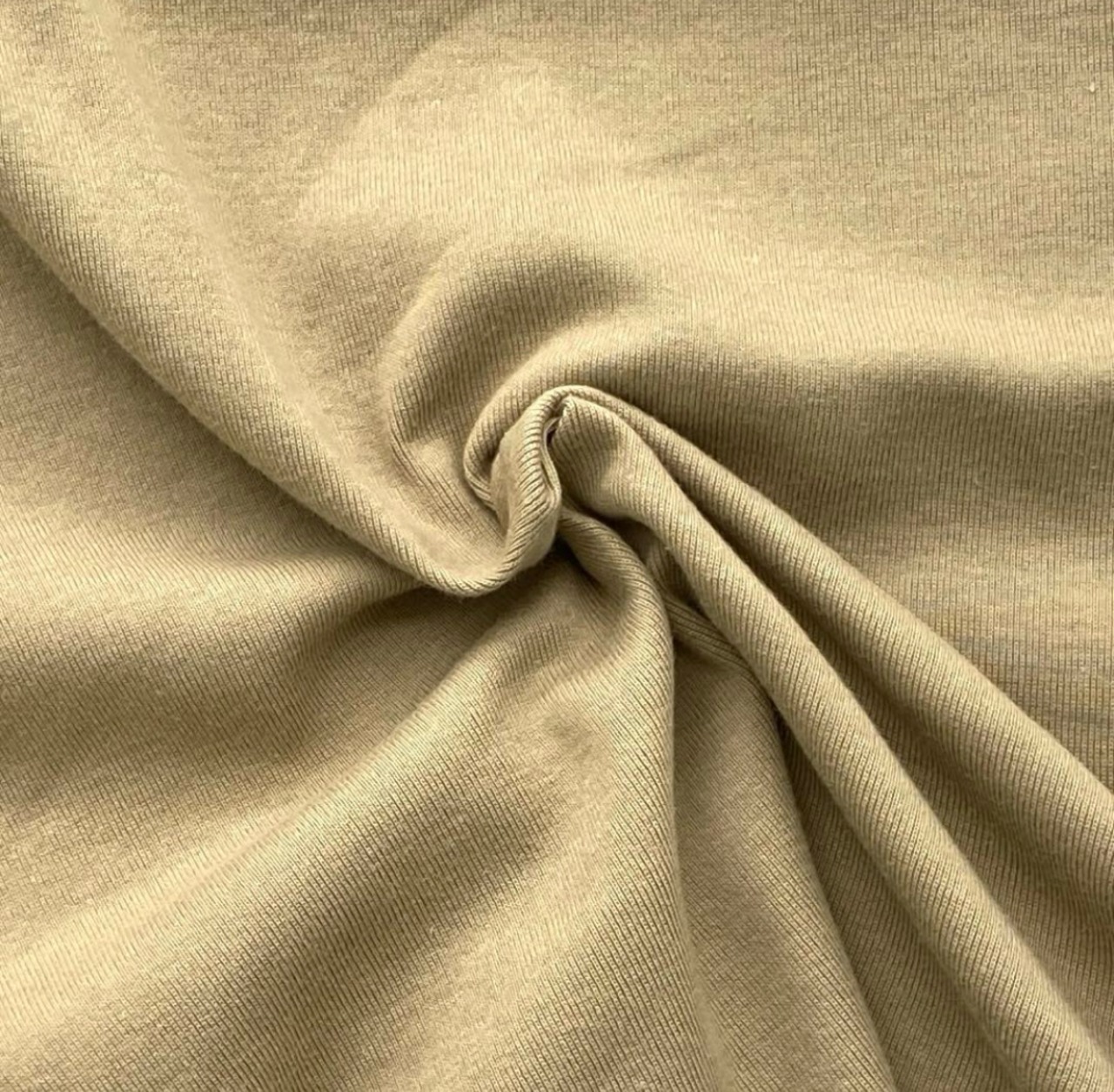 ★NO251◆2m◆綿100％フライスニット生地◆サンドベージュ