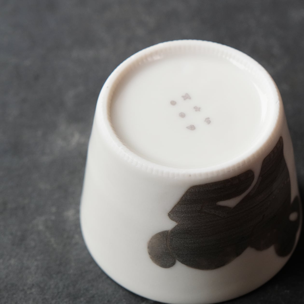 竹村聡子 Satoko Takemura 銀獣 猪口 （白 うさぎ）no.3 | les trois