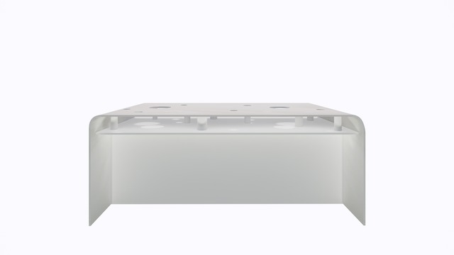 ターブル・ペルフォレ (白) - Table Perforée (White)-Width 1800mm